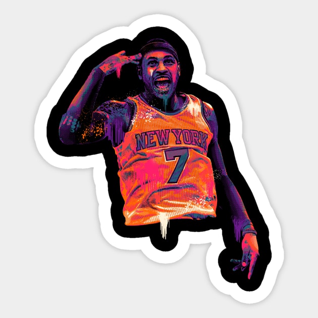 Carmelo Anthony Sticker by lazartemarjun